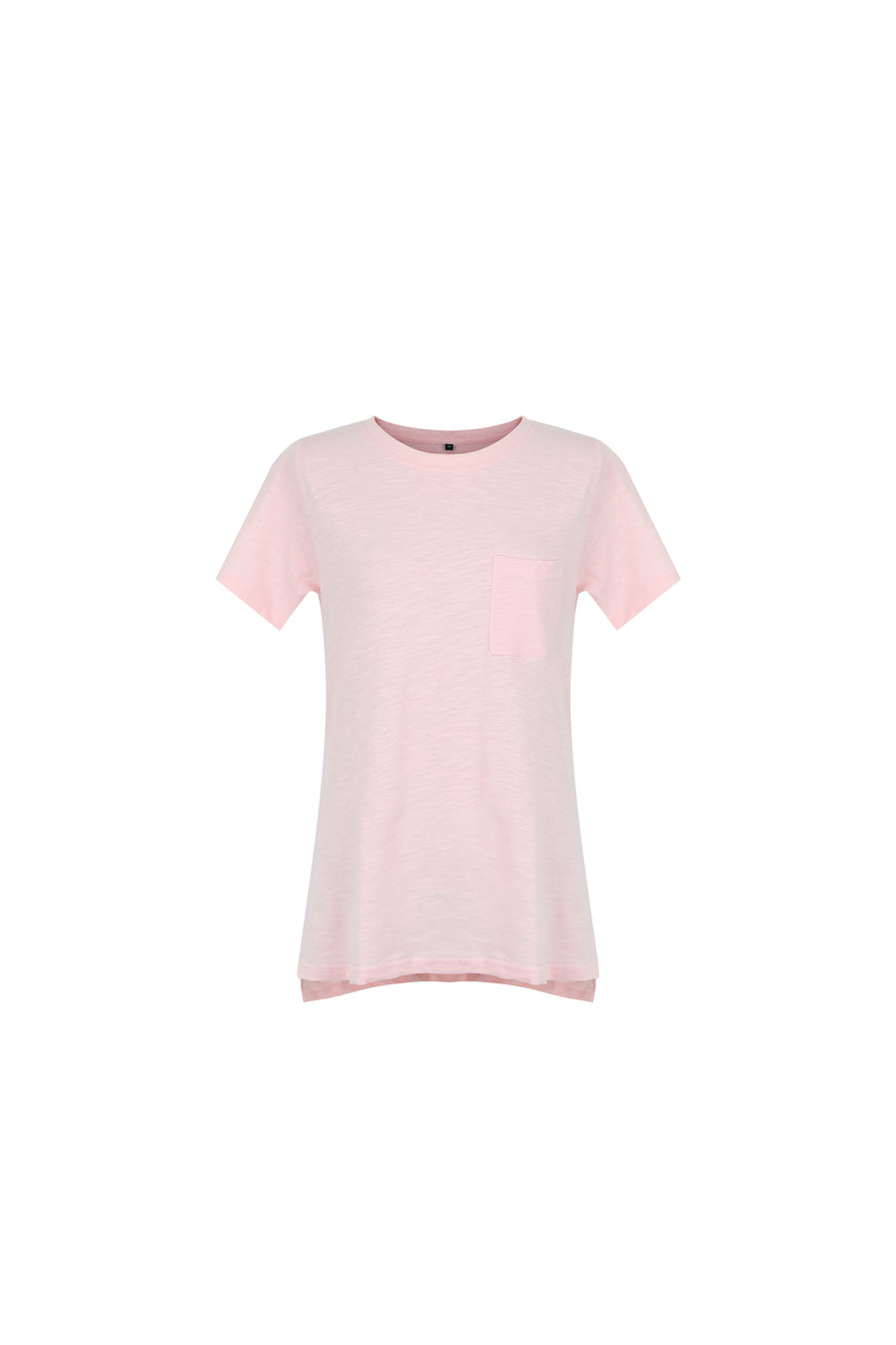 [PERRY ELLIS] Women's Short-Sleeve Slub Cotton T-shirt - Pink