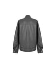 [TATE] Men's Faux Leather Jacket