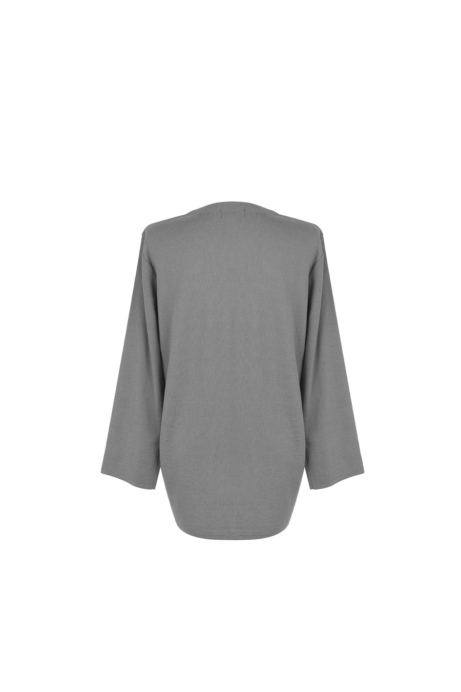 [NUE19.04] Women's Zip-up Knit Jacket - Grey