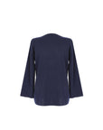 [NUE19.04] Women's Zip-up Knit Jacket - Navy