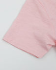 [PERRY ELLIS] Women's Short-Sleeve Slub Cotton T-shirt - Pink