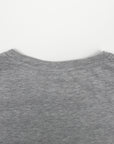 [PERRY ELLIS] Women's Short-Sleeve Slub Cotton T-shirt - Grey