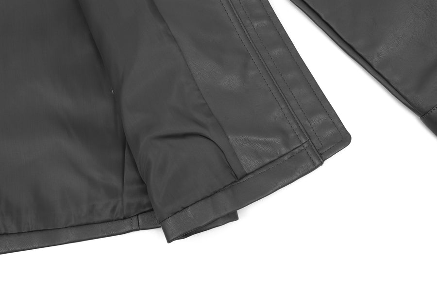 [TATE] Men's Faux Leather Jacket