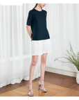 [Marja Kurki] T-Blouse - Navy