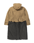 [ZIO SONGZIO] Volume Anorak Trench Coat - Brown