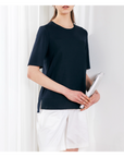 [Marja Kurki] T-Blouse - Navy