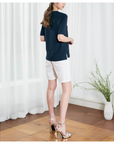 [Marja Kurki] T-Blouse - Navy