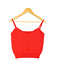 Red Cropped Tank Top