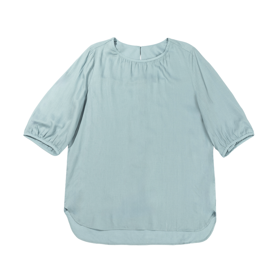 [Kensie] Women's Linen Blouse - Blue