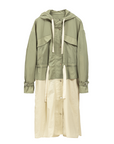 [ZIO SONGZIO] Volume Anorak Trench Coat - Khaki