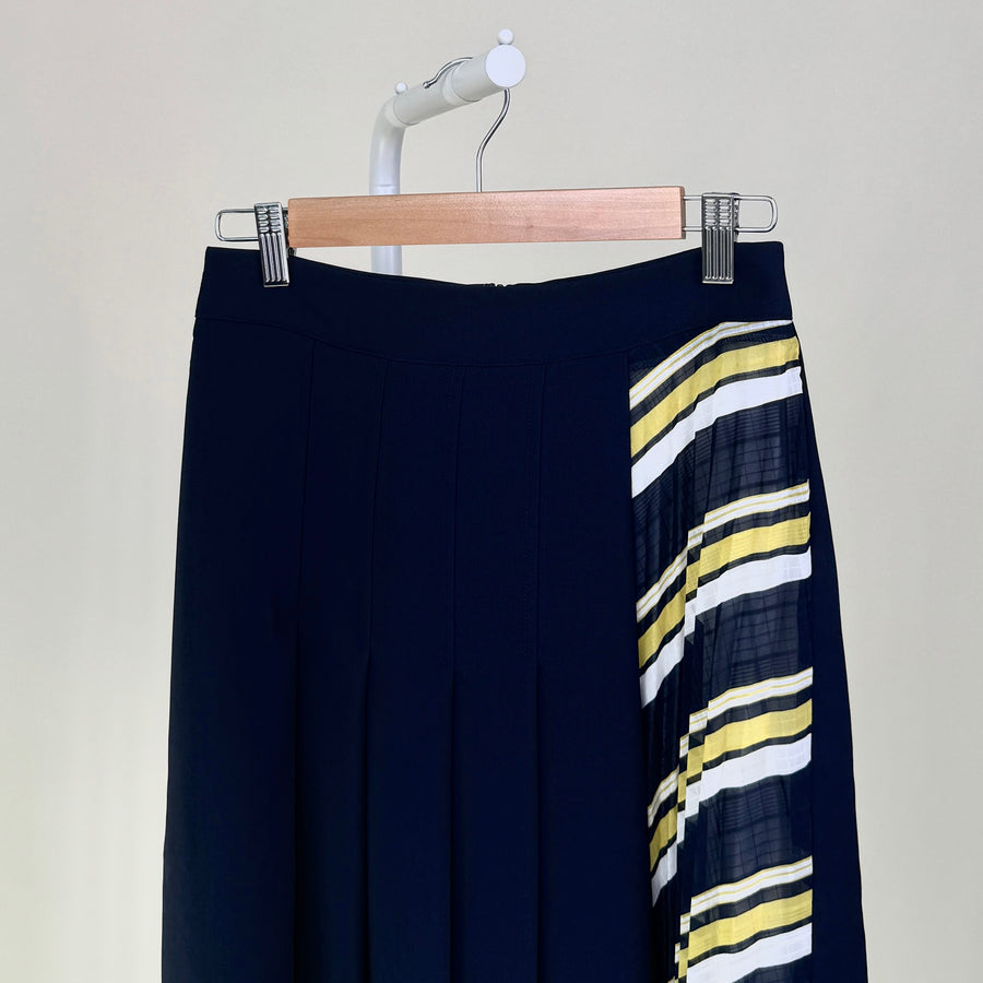 Skirt-Stuidio Luxe-Pleated skirt-Navy