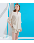 [Kensie] Women's Linen Blouse - Beige