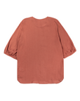 [Kensie] Women's Linen Blouse - Red