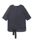 [Kensie] Women's Linen Blouse - Navy