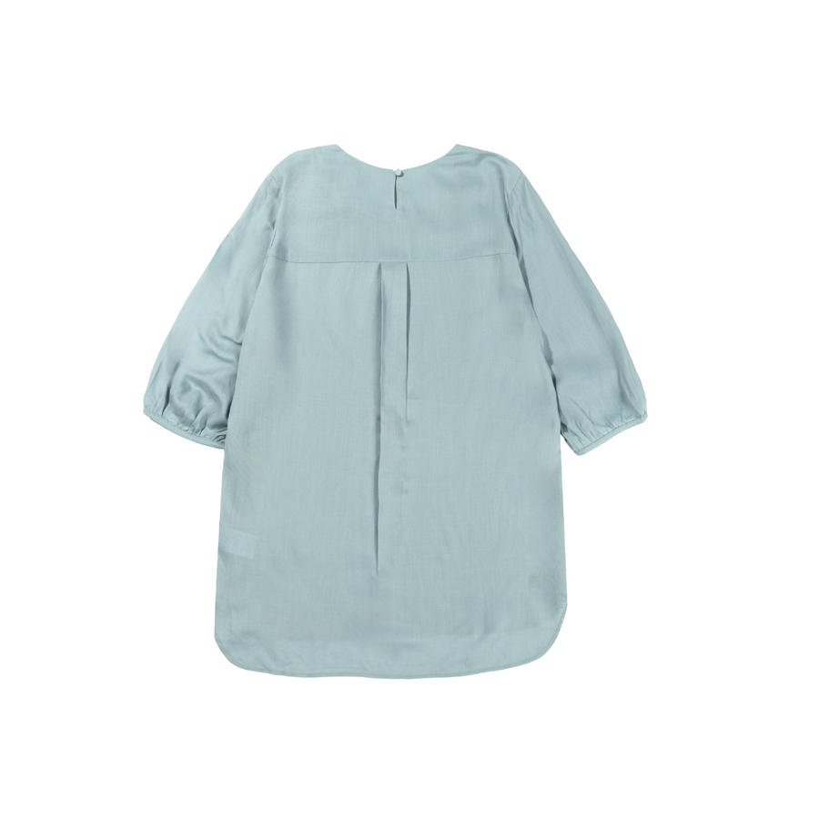 [Kensie] Women's Linen Blouse - Blue