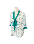 Minty Fresh Florals Tie Shirt