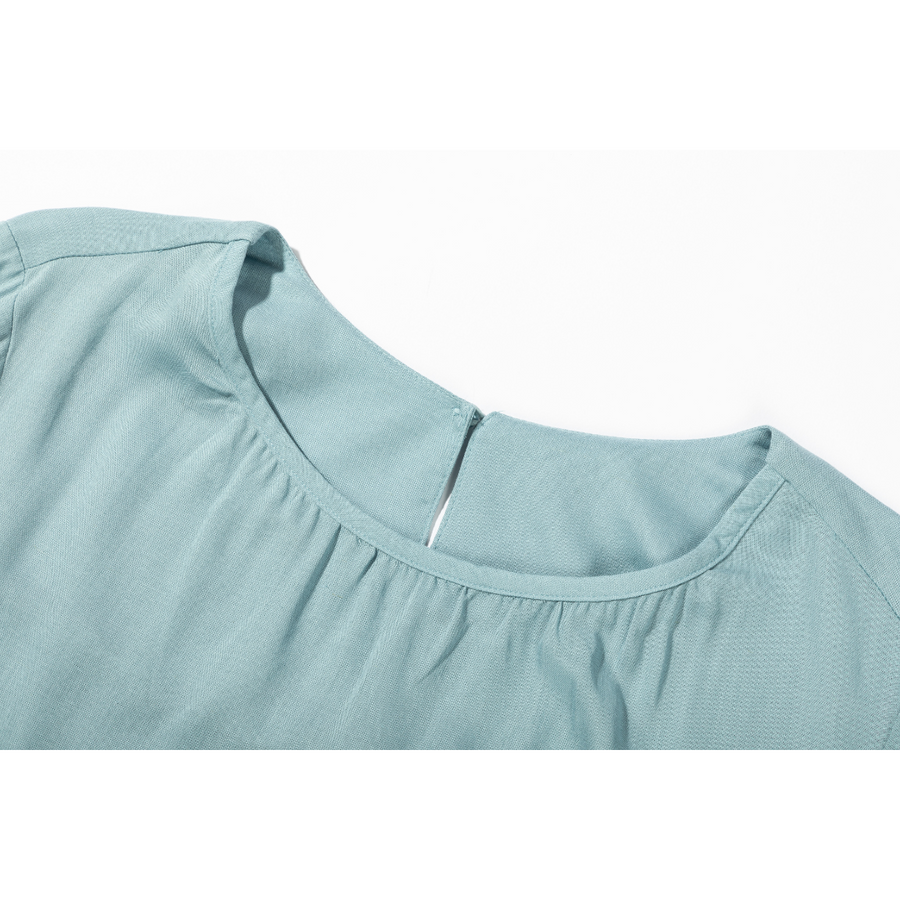 [Kensie] Women's Linen Blouse - Blue