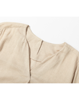 [Kensie] Women's Linen Blouse - Beige