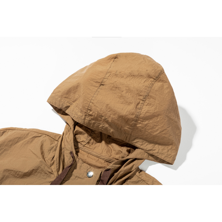 [ZIO SONGZIO] Volume Anorak Trench Coat - Brown