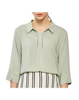 [Ssolie Paris] Women's Soft Blouse - Mint