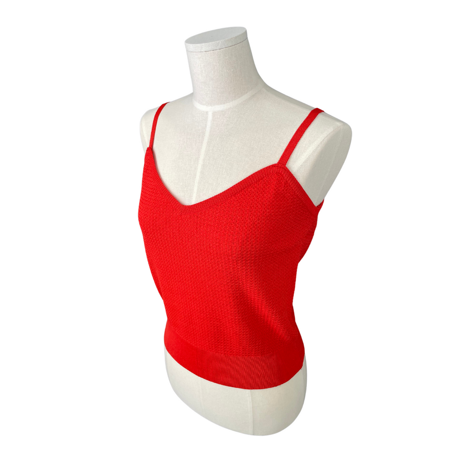 Red Cropped Tank Top