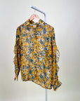 Blouse-Studio Luxe-Yellow flower-Yellow