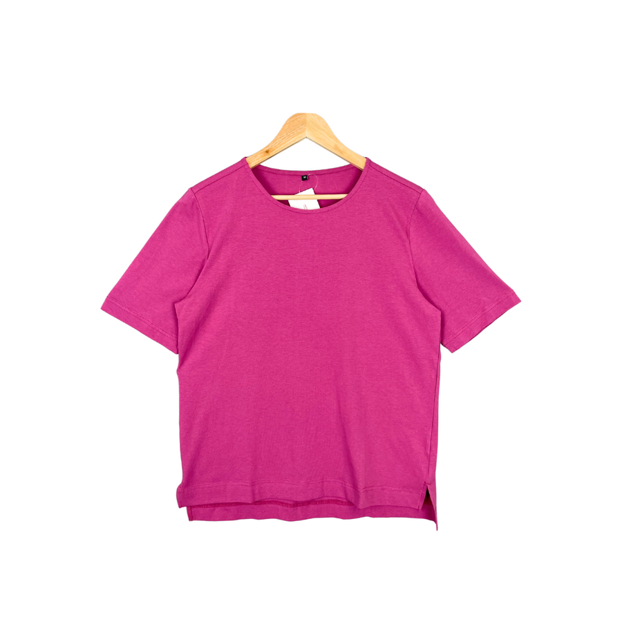 [Bruce Field] Women's Organic Lycra Short Sleeves T-shirt - Pink