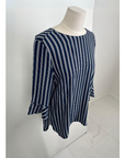 [Ssolie Paris] Women's Navy Stripes Comfort Top