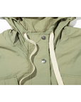 [ZIO SONGZIO] Volume Anorak Trench Coat - Khaki