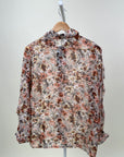 Blouse-Studio Luxe-Pink flower-Gray