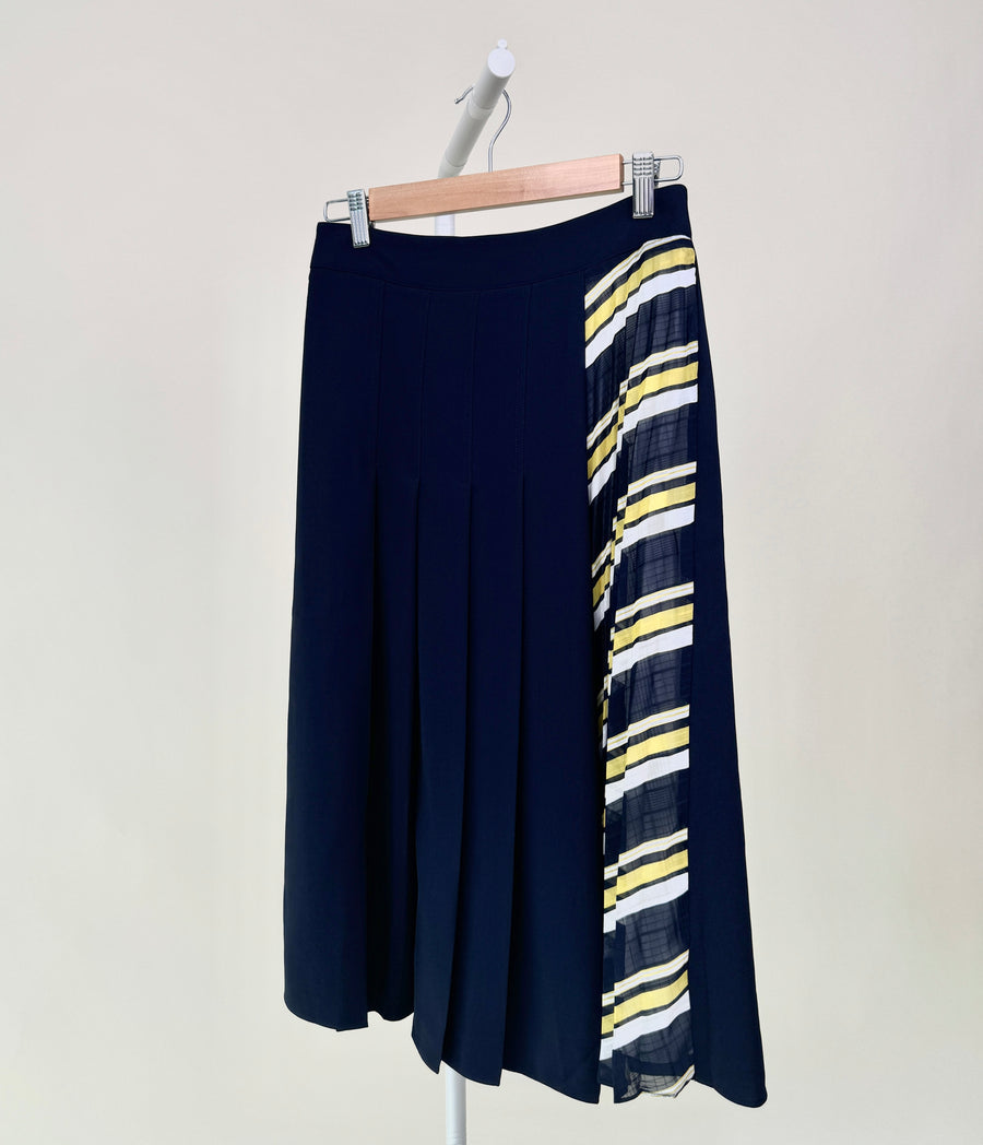 Skirt-Stuidio Luxe-Pleated skirt-Navy