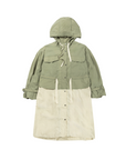 [ZIO SONGZIO] Volume Anorak Trench Coat - Khaki