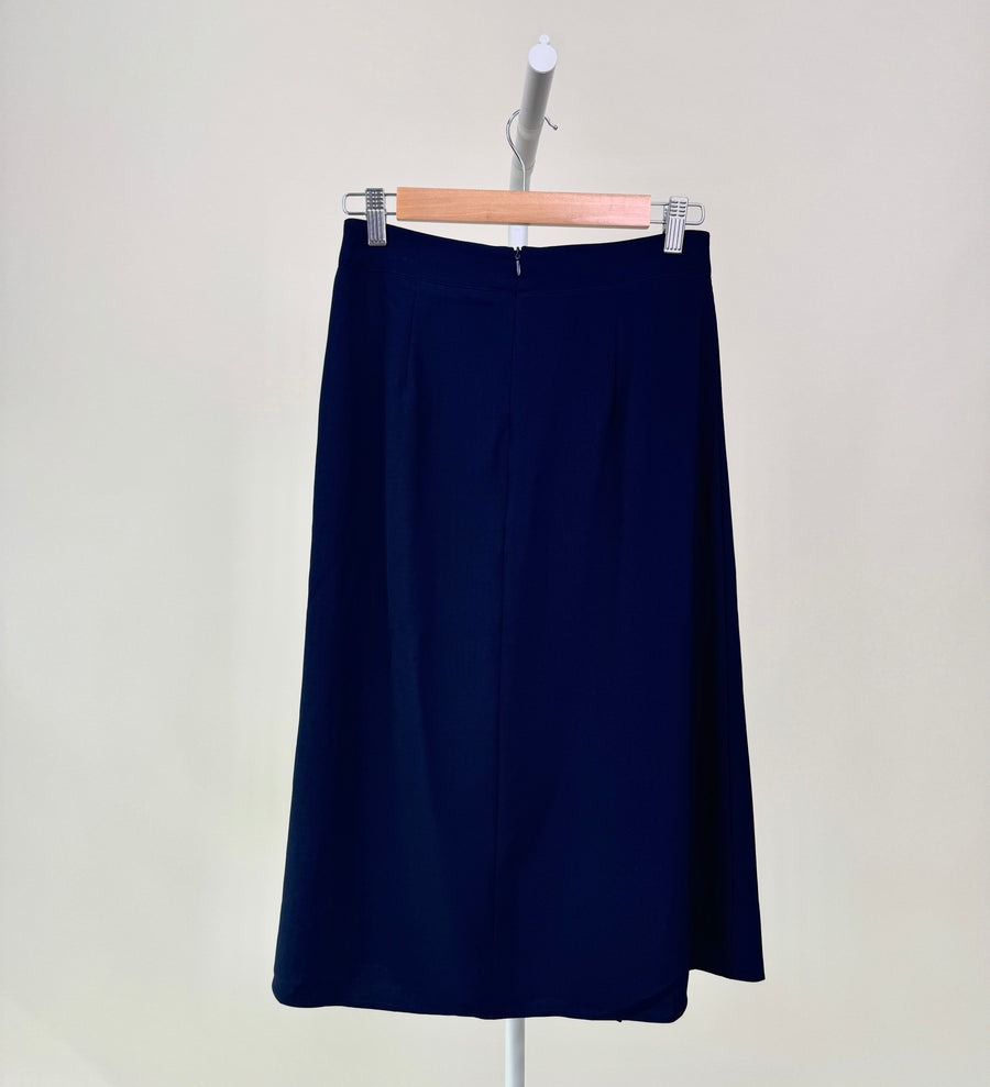 Skirt-Stuidio Luxe-Pleated skirt-Navy