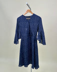 Dress-Studio Luxe-White dots-Blue