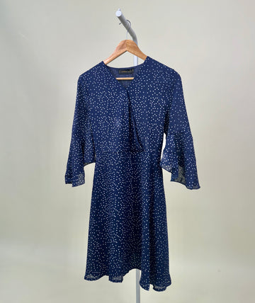 Dress-Studio Luxe-White dots-Blue