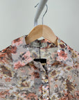 Blouse-Studio Luxe-Pink flower-Gray