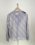 Blouse-Studio Luxe-Brown flower-Brown