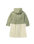 [ZIO SONGZIO] Volume Anorak Trench Coat - Khaki