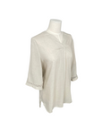 [Kensie] Women's Linen Blouse - Beige