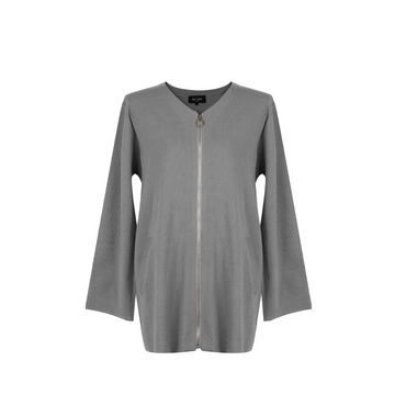 [NUE19.04] Women's Zip-up Knit Jacket - Grey