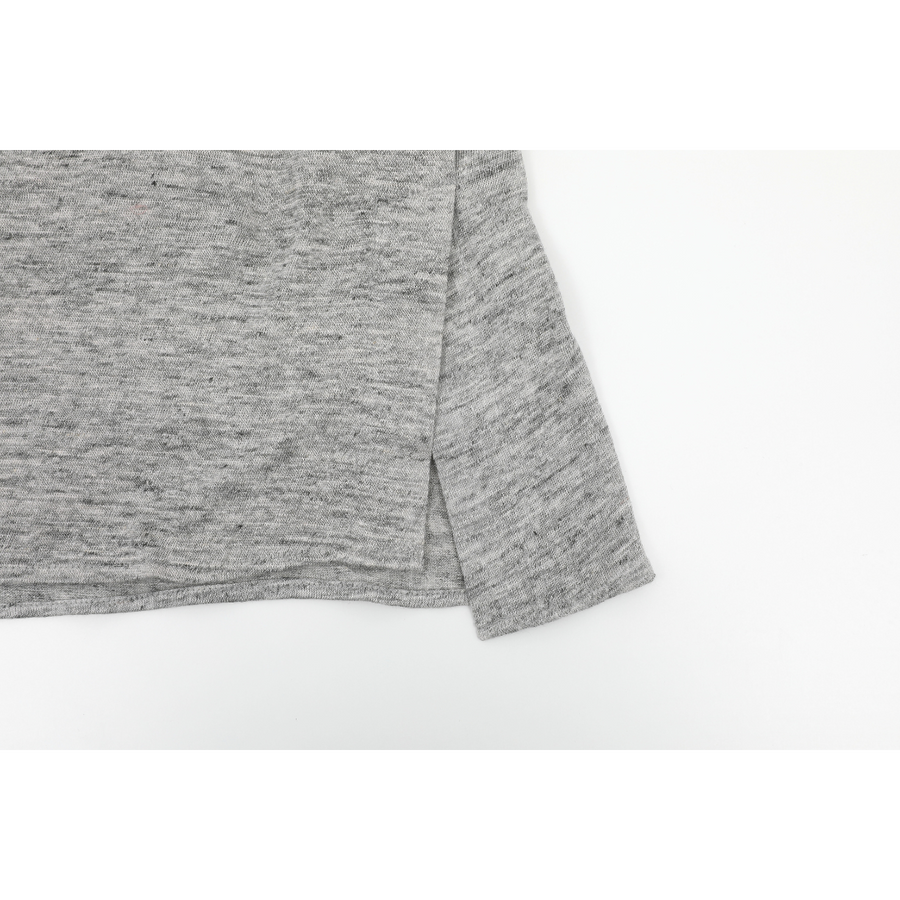 [S.LRIAHH] Women's Knit Sweater with Collar - Grey