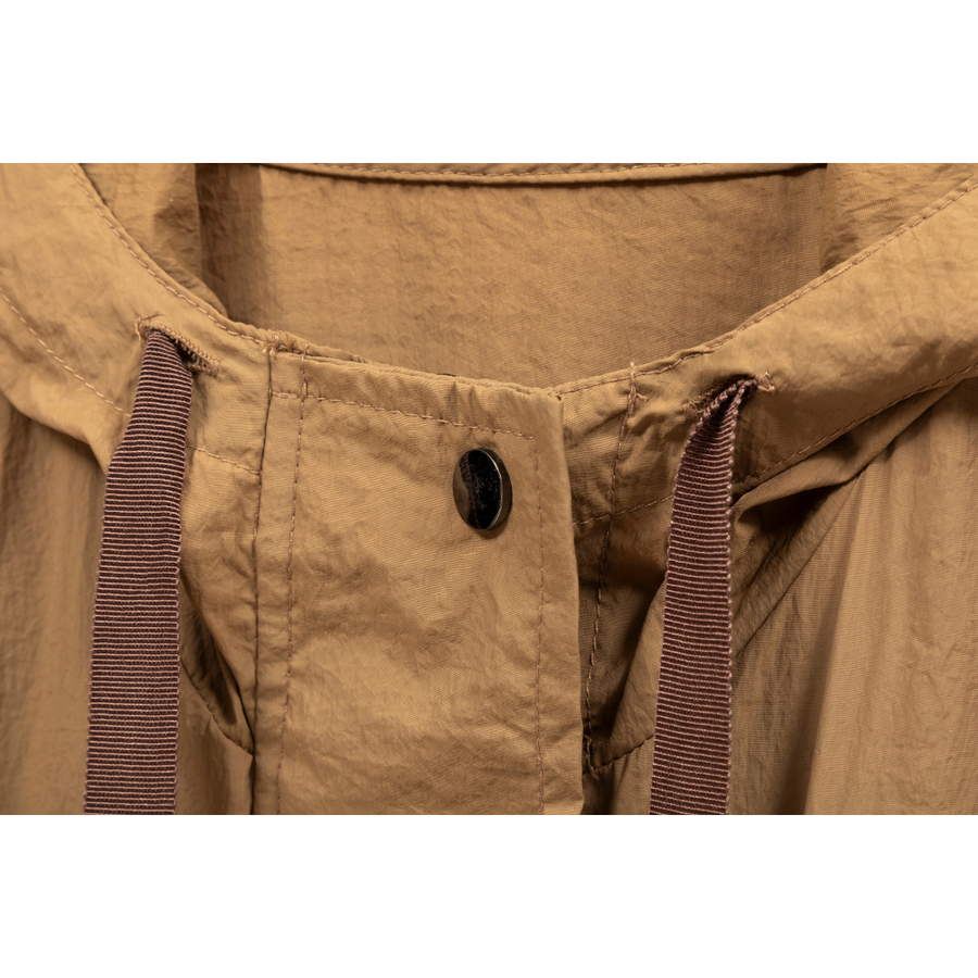 [ZIO SONGZIO] Volume Anorak Trench Coat - Brown