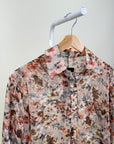 Blouse-Studio Luxe-Pink flower-Gray