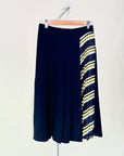 Skirt-Stuidio Luxe-Pleated skirt-Navy