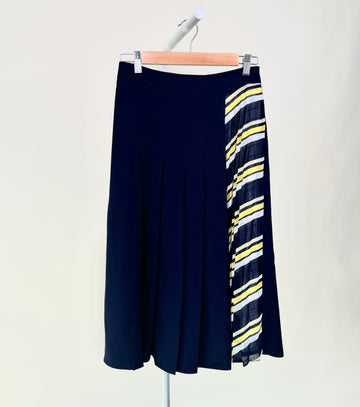 Skirt-Stuidio Luxe-Pleated skirt-Navy