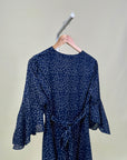 Dress-Studio Luxe-White dots-Blue