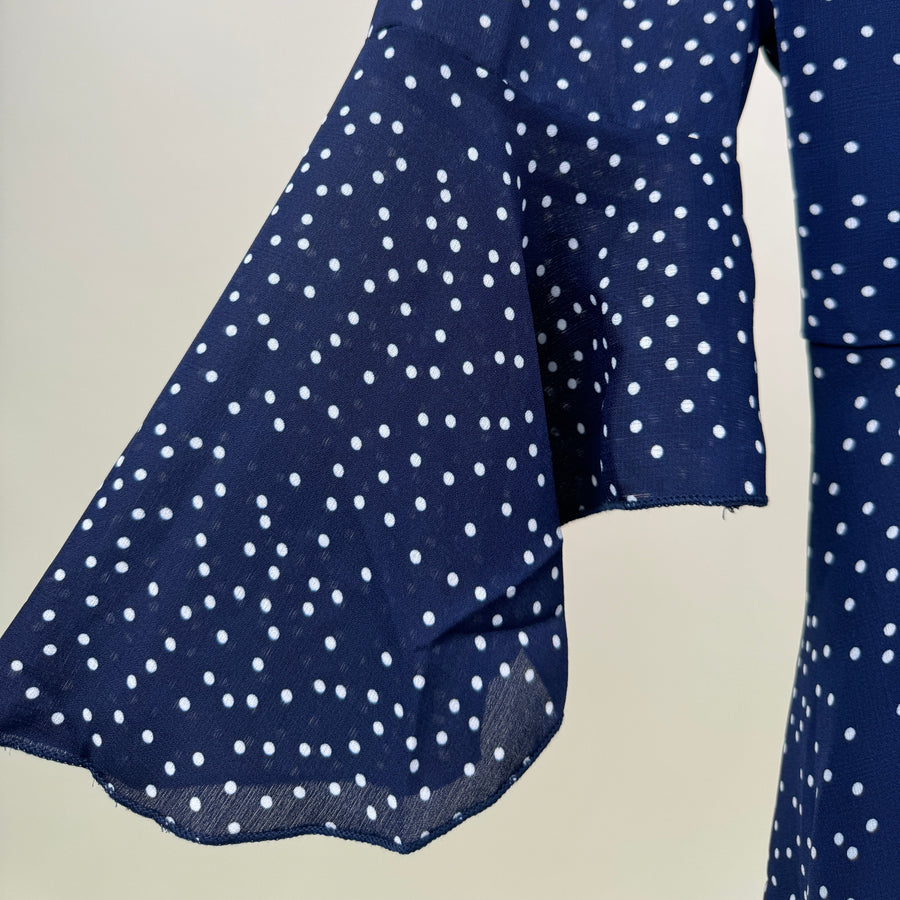 Dress-Studio Luxe-White dots-Blue