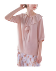 [Flamingo] Cool Summer Mellow Blouse - Beige