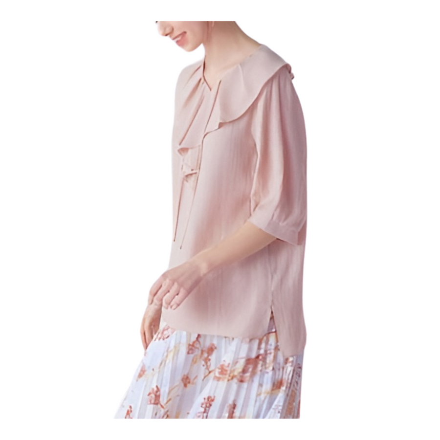 [Flamingo] Cool Summer Mellow Blouse - Beige