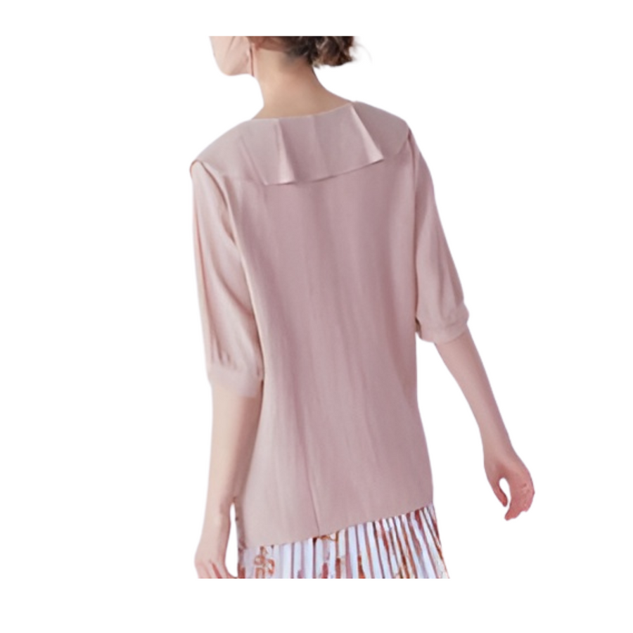 [Flamingo] Cool Summer Mellow Blouse - Beige